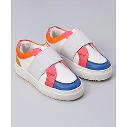 Pine Kids Casual Shoes - White Orange