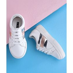 Pine Kids Casual Shoes - White Silver