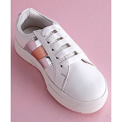 Pine Kids Casual Shoes - White Silver