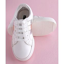 Pine Kids Casual Shoes - White Silver
