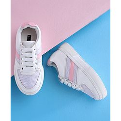 Pine Kids Casual Mesh Shoes - White