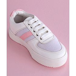 Pine Kids Casual Mesh Shoes - White