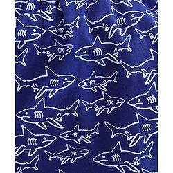 Pine Kids Peach Wash Finish  Briefs & Boxers Shark Print Set of 2 - Multicolour