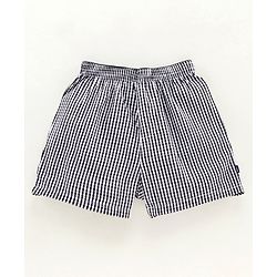 Pine Kids Knee Length Peach Wash Finish  Boxers Checks Print - Multicolor
