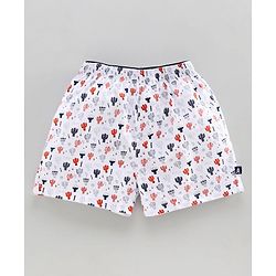 Pine Kids Cotton Boxers with Peach Wash Finish Pack of 2 - Blue