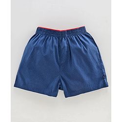 Pine Kids Cotton Boxers with Peach Wash Finish Pack of 2 - Blue