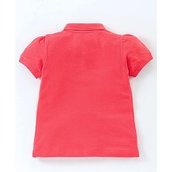 Pine Kids Half Sleeves Biowash Tee Solid Color - Red