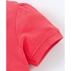 Pine Kids Half Sleeves Biowash Tee Solid Color - Red