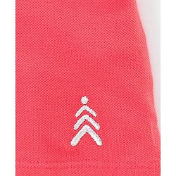 Pine Kids Half Sleeves Biowash Tee Solid Color - Red