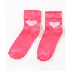 Pine Kids Socks Heart Design Set of 3 - Multicolour