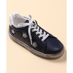 Pine Kids Casual Shoes with Transparent Sole - Blue