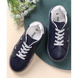 Pine Kids Casual Shoes with Transparent Sole - Blue