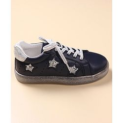 Pine Kids Casual Shoes with Transparent Sole - Blue