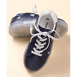 Pine Kids Casual Shoes with Transparent Sole - Blue