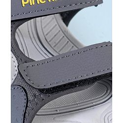 Pine Kids Sandals With Triple Closure - Grey