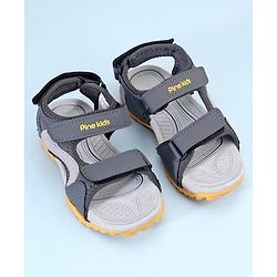 Pine Kids Sandals With Triple Closure - Grey