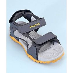 Pine Kids Sandals With Triple Closure - Grey