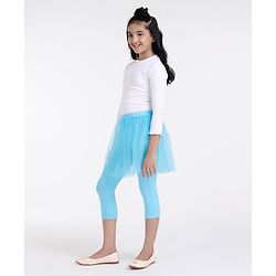 Pine Kids Capri Length Skeggings Glitter Print - Blue