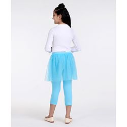 Pine Kids Capri Length Skeggings Glitter Print - Blue