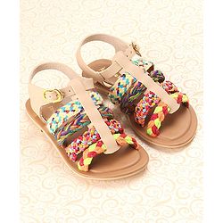 Pine Kids Sandals With Buckle Closure - Cream