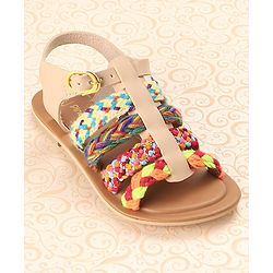 Pine Kids Sandals With Buckle Closure - Cream