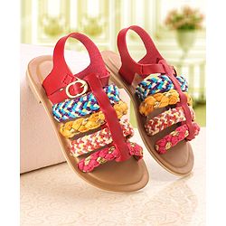 Pine Kids Sandals With Buckle Closure - Cream