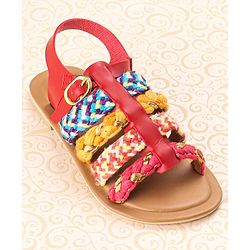 Pine Kids Sandals With Buckle Closure - Cream