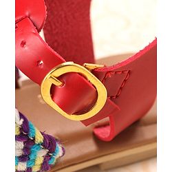 Pine Kids Sandals With Buckle Closure - Cream