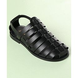 Pine Kids Ethnic Sandals - Black