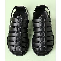 Pine Kids Ethnic Sandals - Black