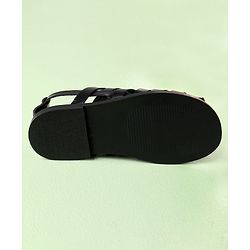 Pine Kids Ethnic Sandals - Black