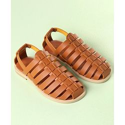 Pine Kids Ethnic Sandals - Black