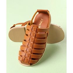 Pine Kids Ethnic Sandals - Black