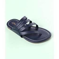 Pine Kids Party Wear Sandals - Navy