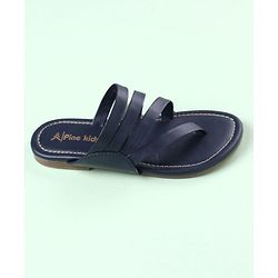 Pine Kids Party Wear Sandals - Navy