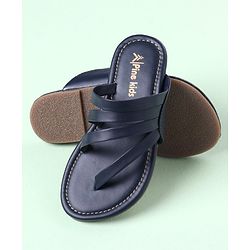 Pine Kids Party Wear Sandals - Navy