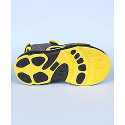 Pine Kids Velcro Closure Sandals - Grey Yellow