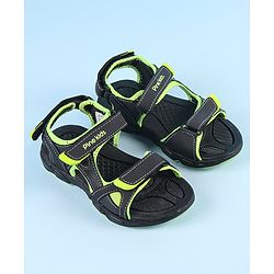 Pine Kids Velcro Closure Sandals - Black Green