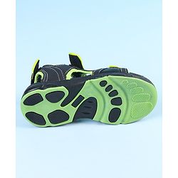 Pine Kids Velcro Closure Sandals - Black Green