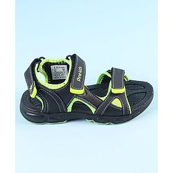 Pine Kids Velcro Closure Sandals - Grey Yellow
