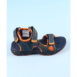 Pine Kids Velcro Closure Sandals - Grey Yellow