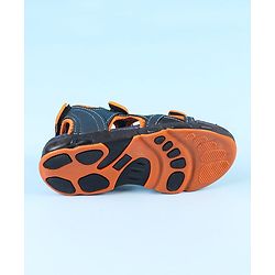 Pine Kids Velcro Closure Sandals - Grey Yellow