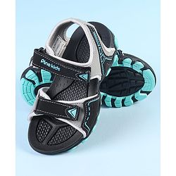 Pine Kids Velcro Closure Sandals - Grey Black