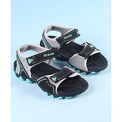 Pine Kids Velcro Closure Sandals - Grey Black