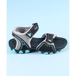 Pine Kids Velcro Closure Sandals - Grey Black