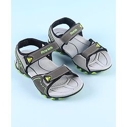 Pine Kids Velcro Closure Sandals - Grey Green