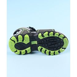 Pine Kids Velcro Closure Sandals - Grey Green