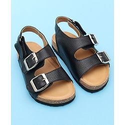 Pine Kids Open Toe Sandals - Black
