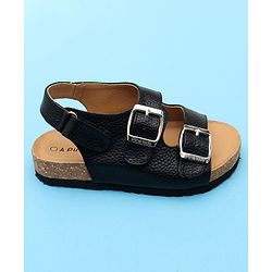 Pine Kids Open Toe Sandals - Black