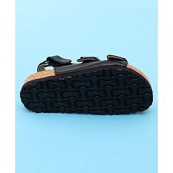 Pine Kids Open Toe Sandals - Black